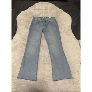Zara Trafaluc Womens Light Blue Denim Jeans‎ Size 6 Pants Stretch Pockets